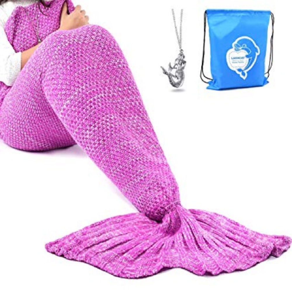 Pink Mermaid Blanket